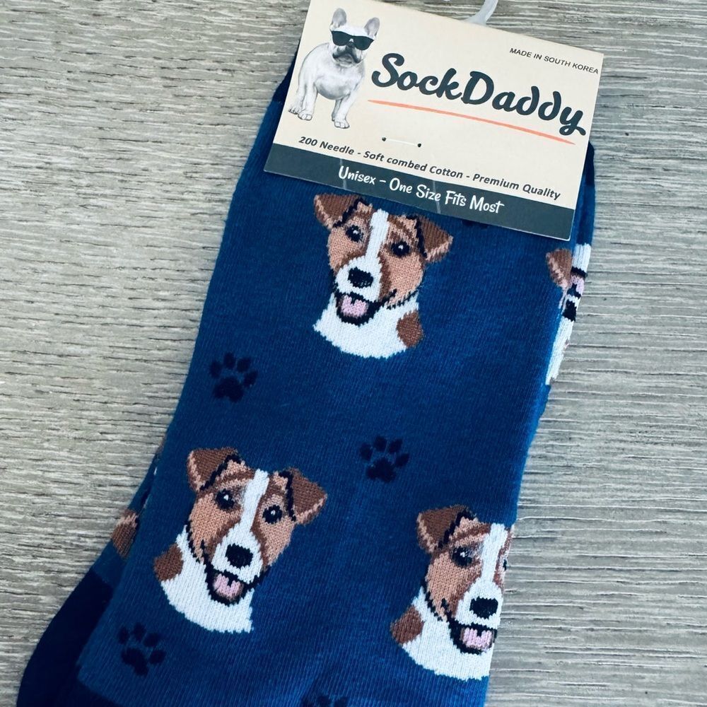 Sock Daddy Blue Dog Jack Russel Terrier